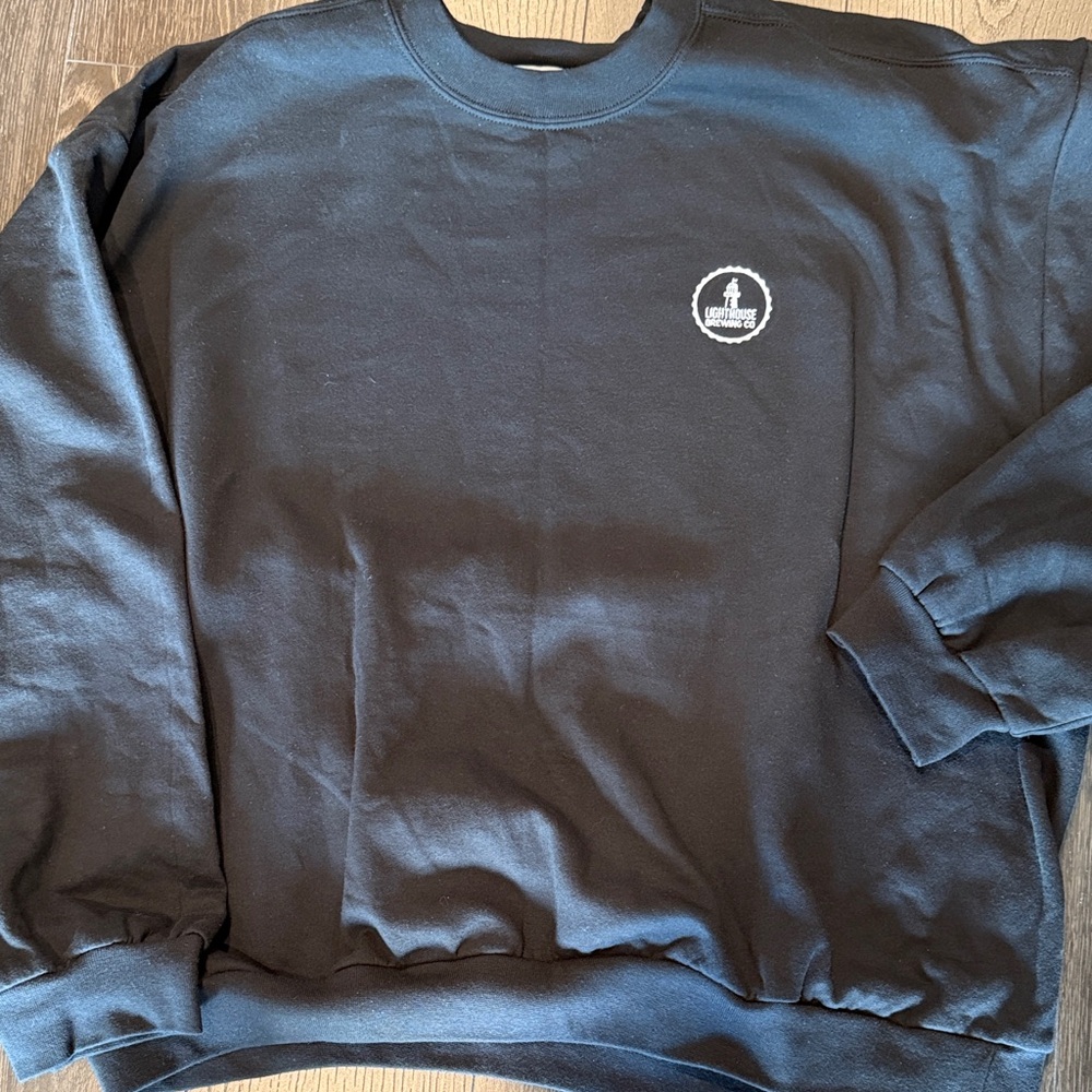 Anvil Black Crewneck Sweater